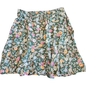 LOFT Floral Print Boho Skirt Sz MP